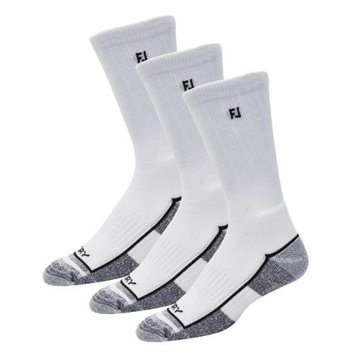 FootJoy ProDry Crew Men's 3 Pack - White 39-46