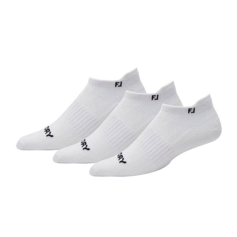 FootJoy ProDry Lightweight Roll Tab Women's 3 Pack - White 36.5-40.5