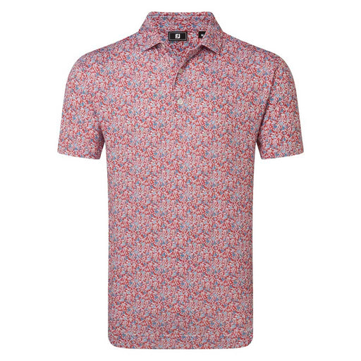 FootJoy Meadow Print Lisle Pique - Nantucket Red/Chambray/Coastal Blue