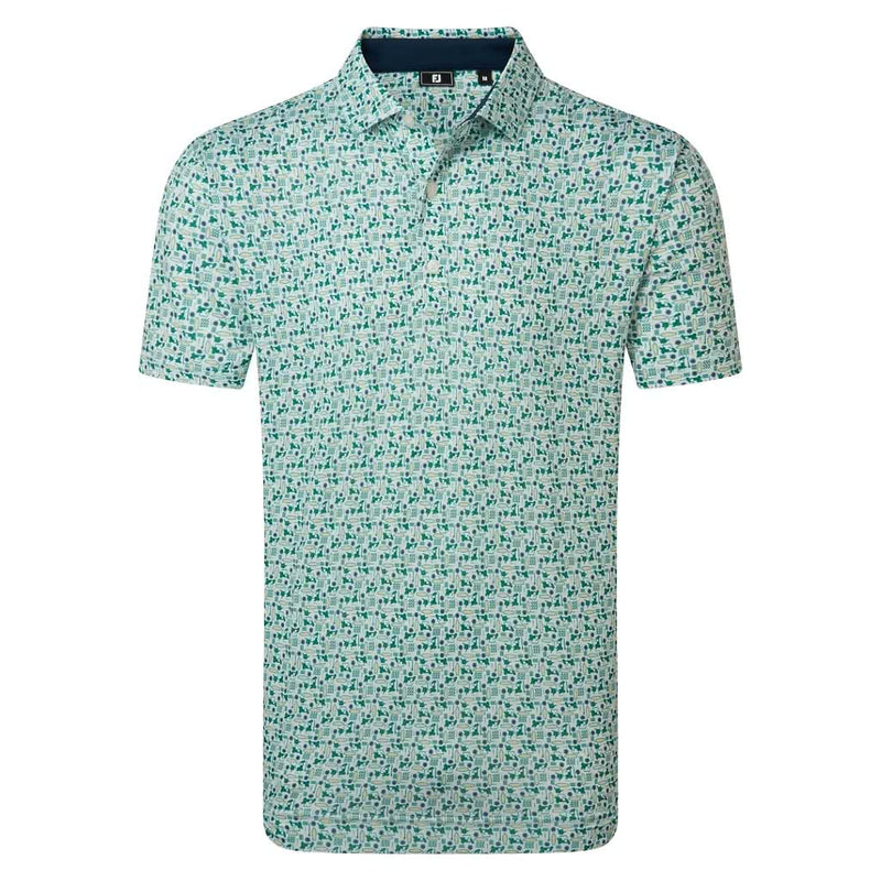 FootJoy Surfs Up Print Lisle - Field Green