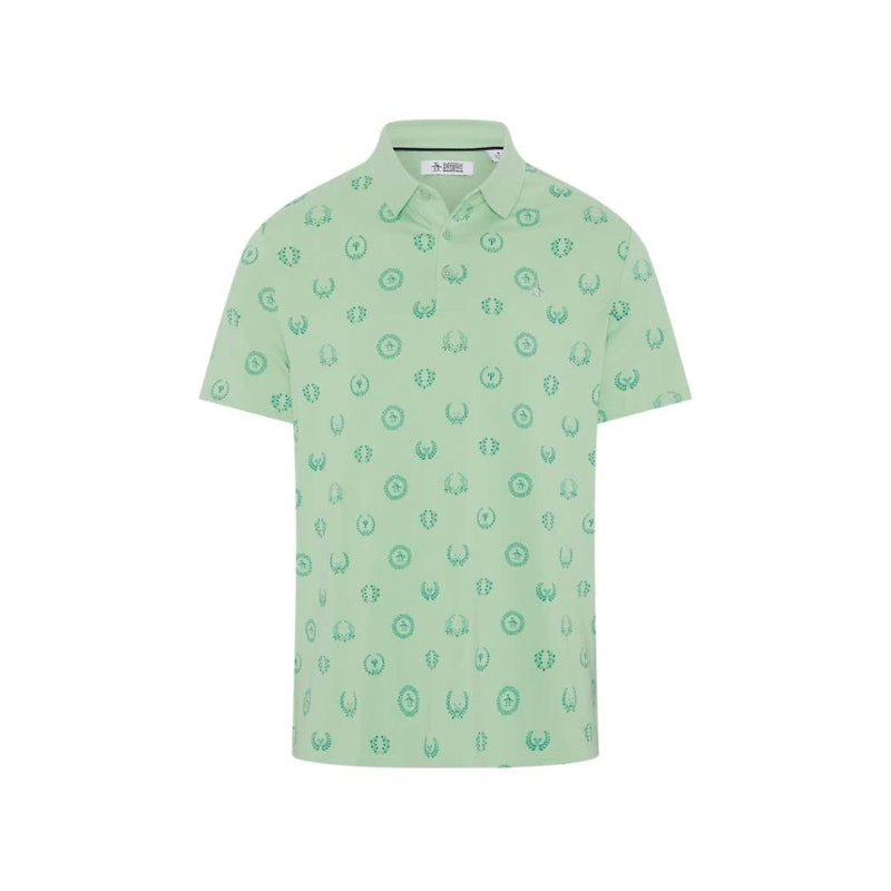 Original Penguin Victory Crest Jacquard Polo - Lichen