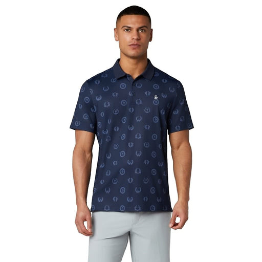 Original Penguin Victory Crest Jacquard Polo - Black Iris
