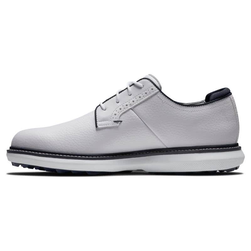 FootJoy Traditions Spikeless Blucher - White/White/Navy